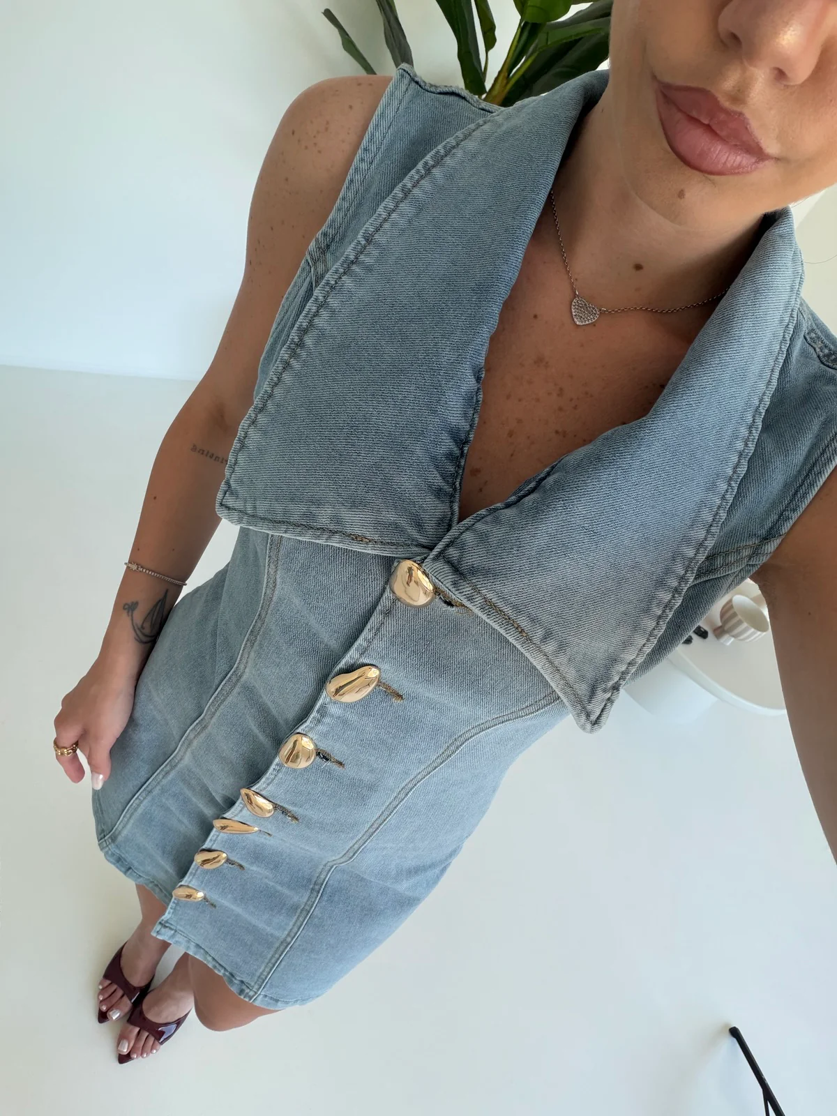 2770-MINI ABITO DENIM CHIARO - Image 2