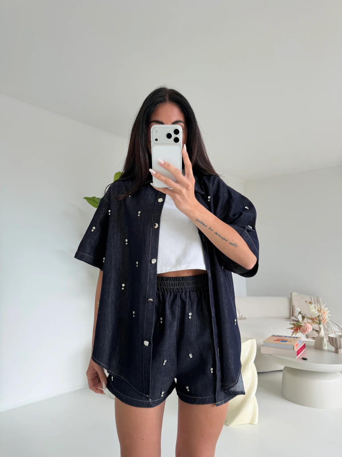 2778-COORDINATO DOHA BLU DENIM - Image 4