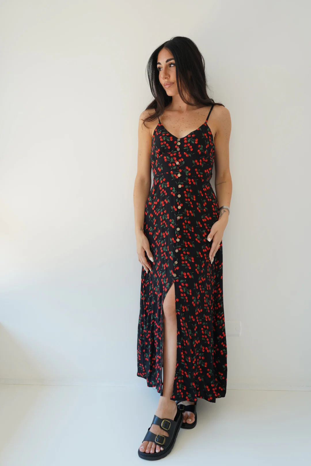 95263-ABITO FINTI BOTTONCINI CHERRY