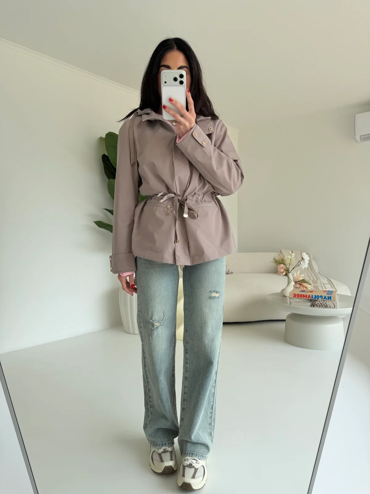 AD89-6-MINI PARKA SIMBA TAUPE - Image 6