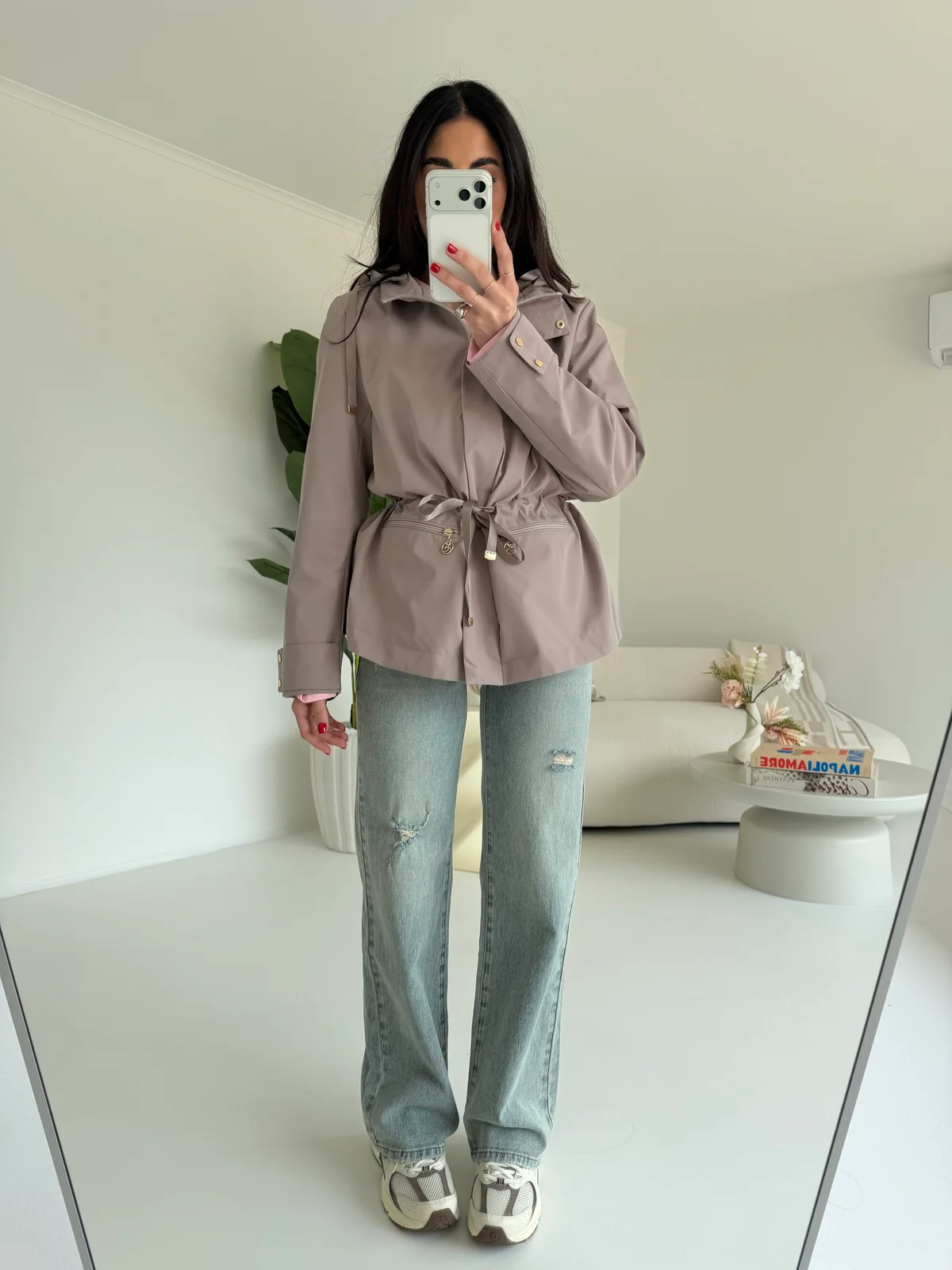 AD89-6-MINI PARKA SIMBA TAUPE - Image 7