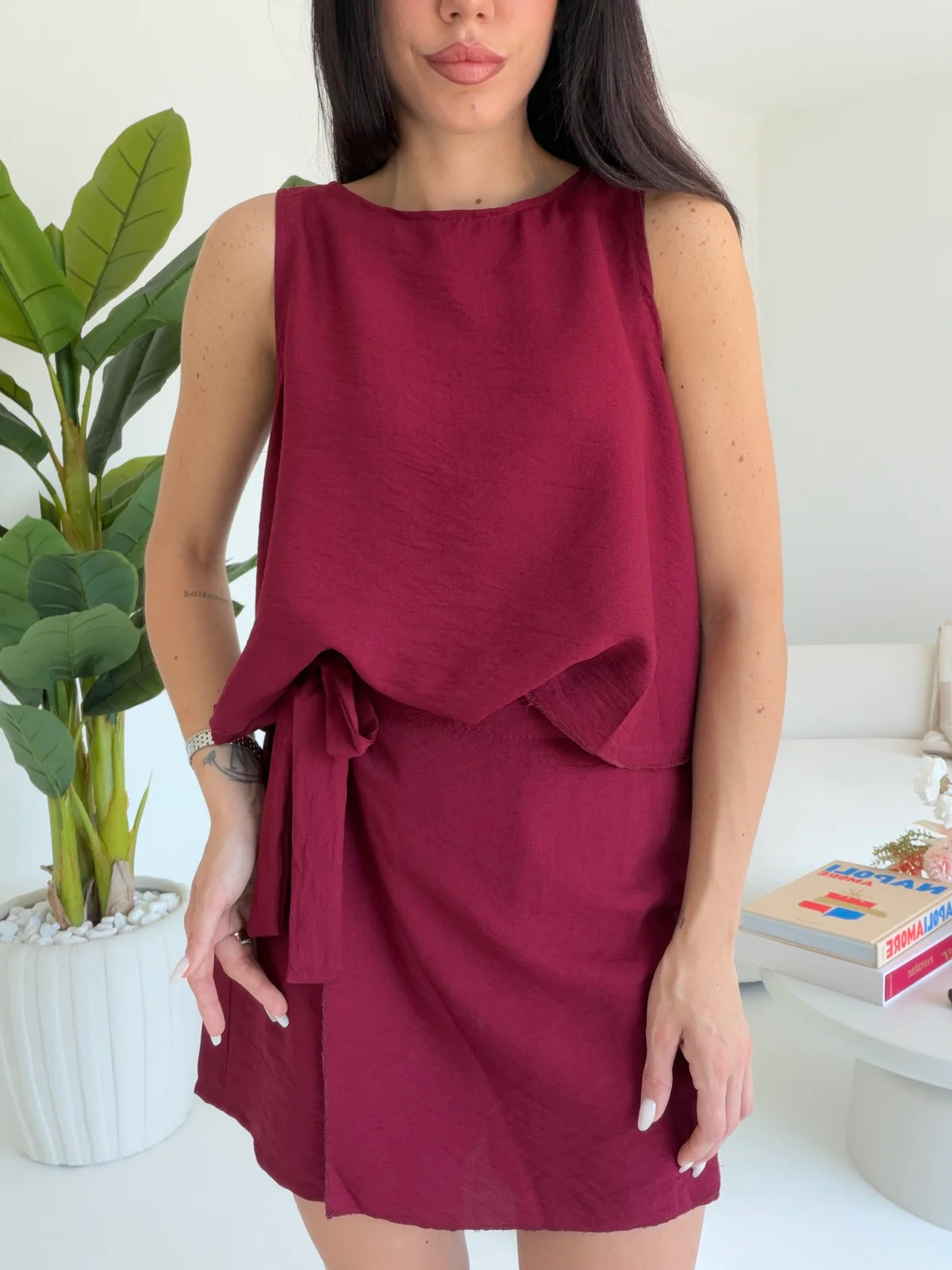 COORDINATO NINA BORDEAUX