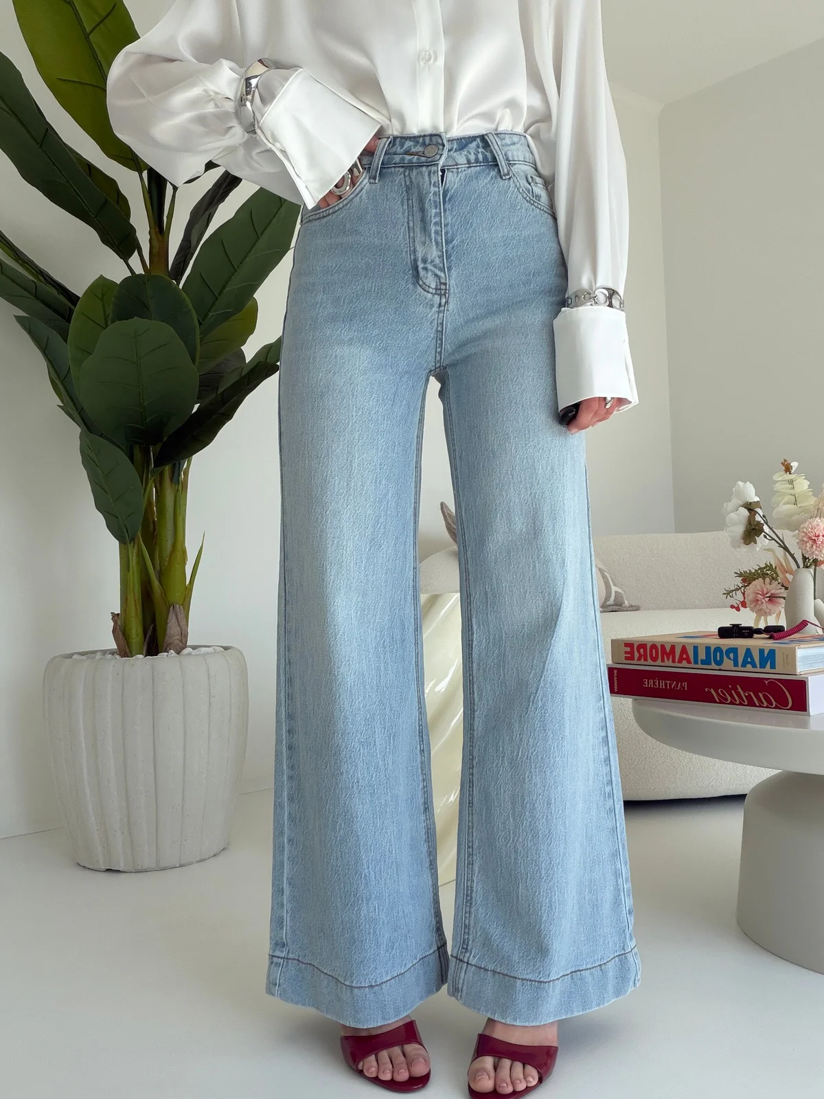 F2537-JEANS PALAZZO SATURDAY