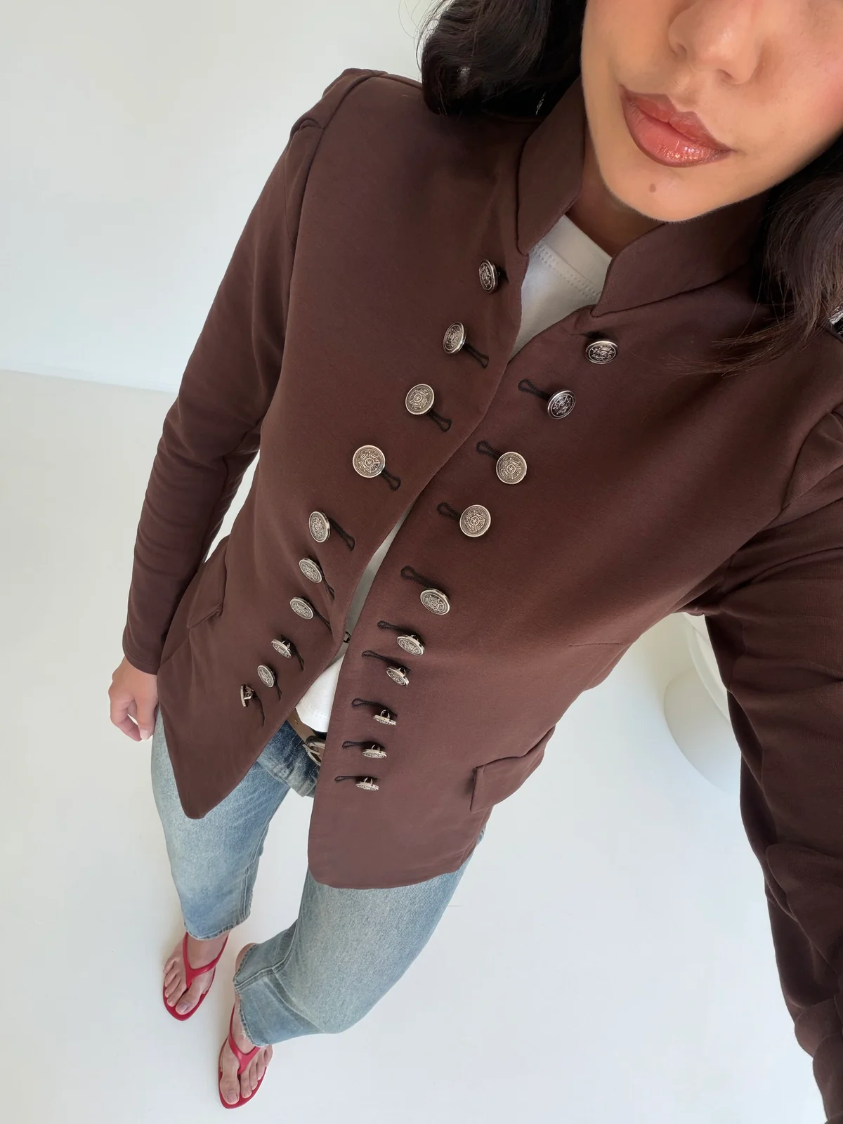 J117-BLAZER INFLUENCER CHOCO - Image 3