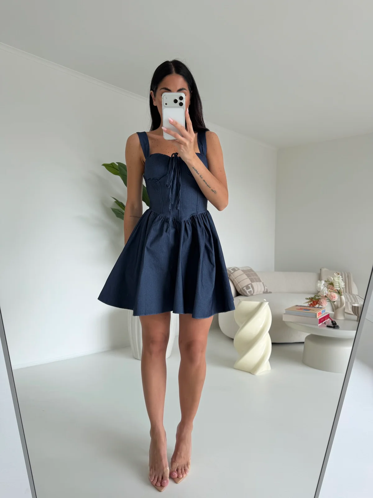 MINI ABITO EFFETTO DENIM
