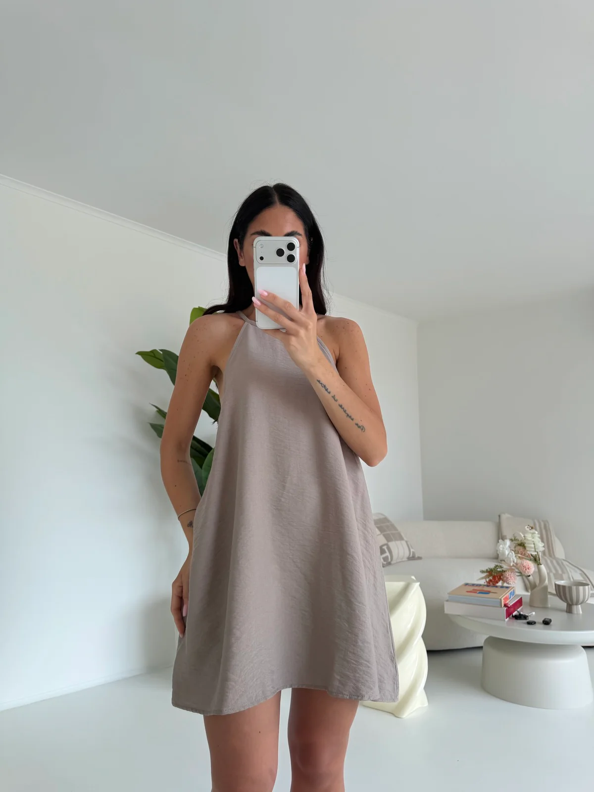 MINI ABITO KIRA TAUPE