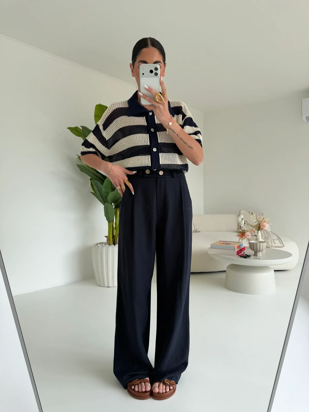 PANTALONE PALAZZO MUST NAVY - Image 5