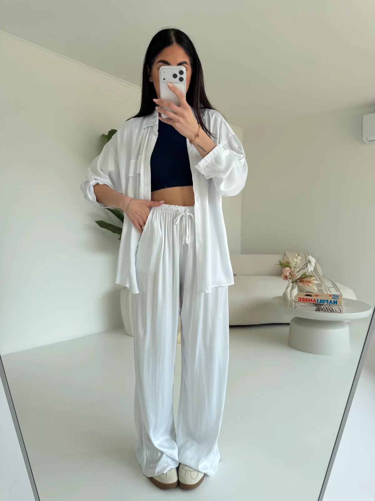 PANTALONE SATIN MILK - Image 3