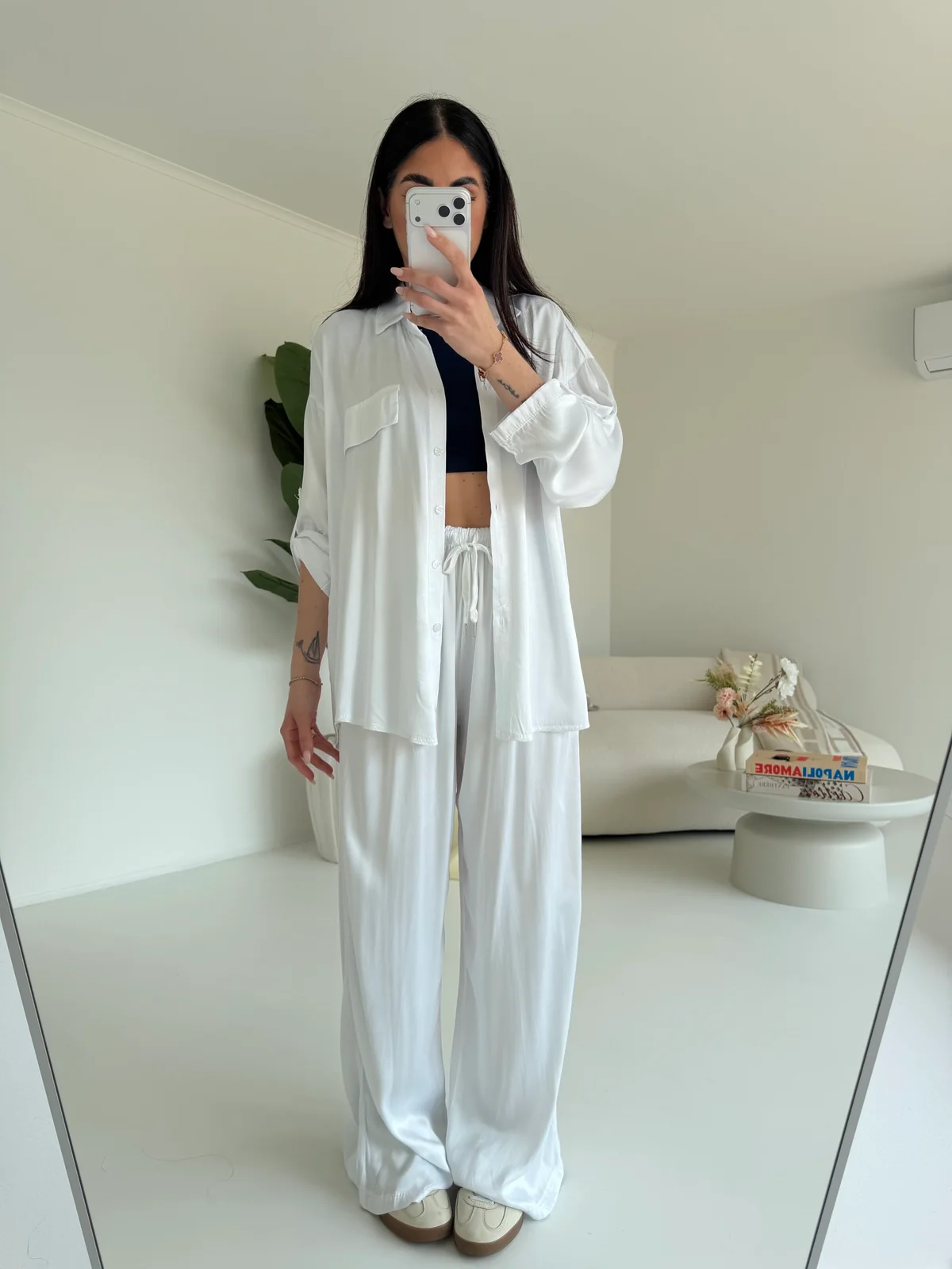 PANTALONE SATIN MILK - Image 4