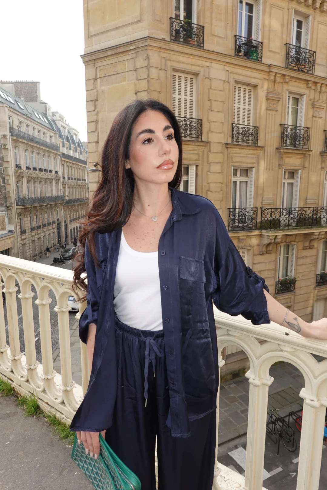 PANTALONE SATIN NAVY - Image 10