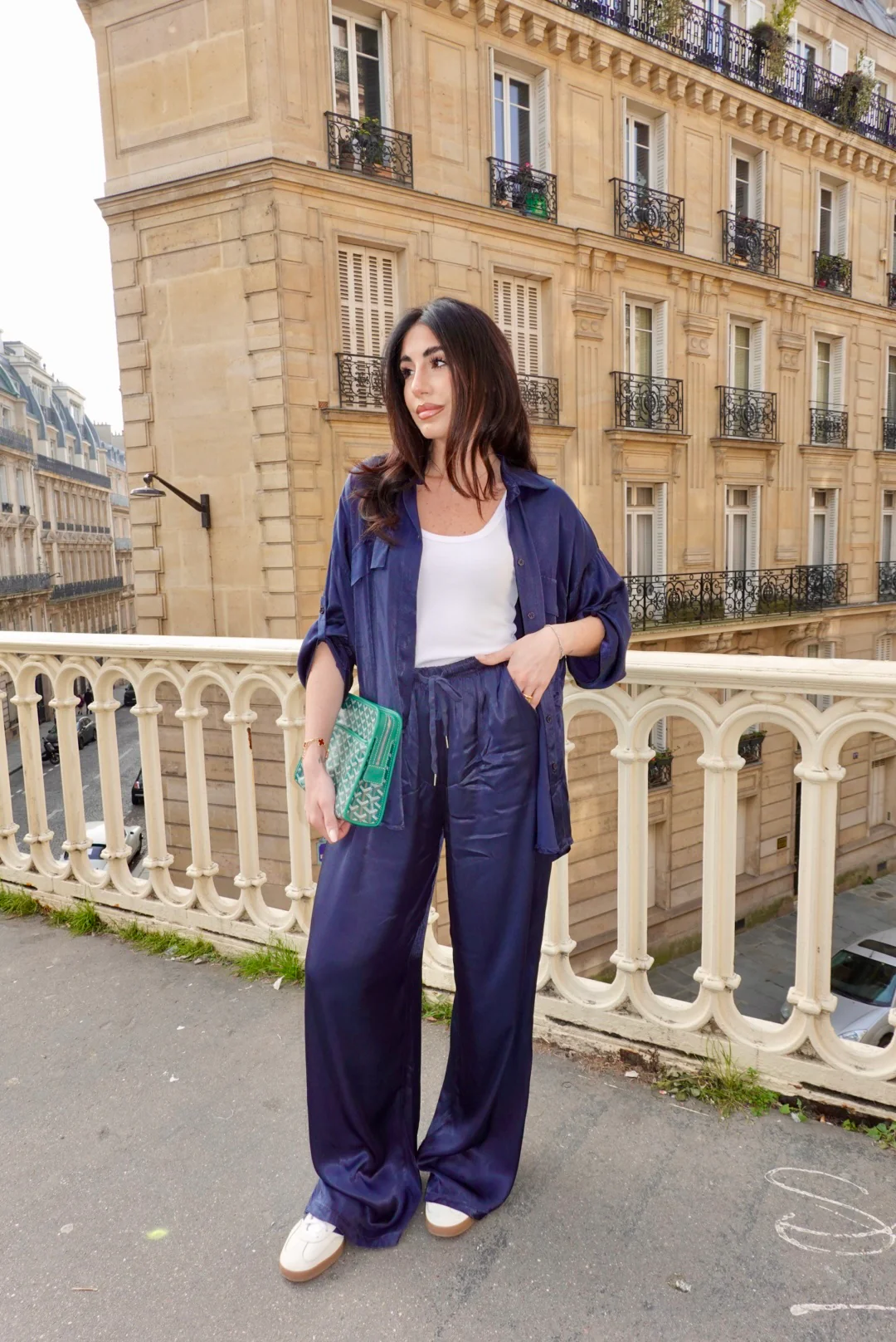 PANTALONE SATIN NAVY - Image 7