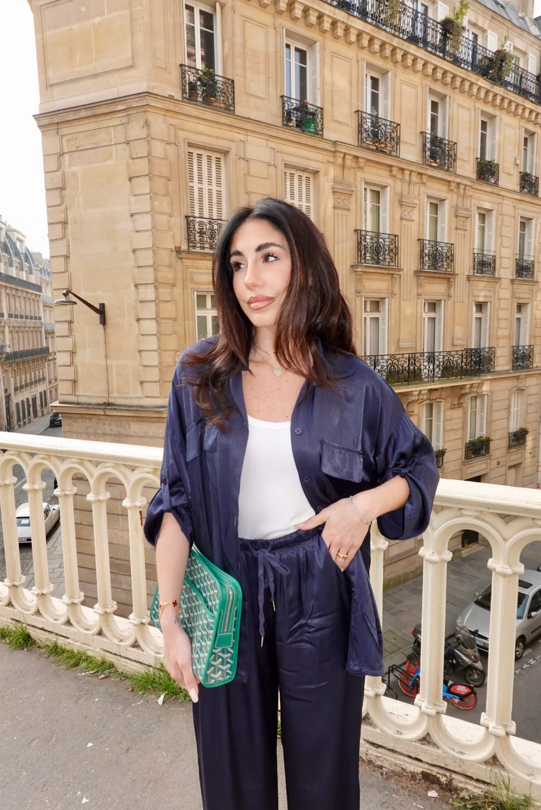 PANTALONE SATIN NAVY - Image 8