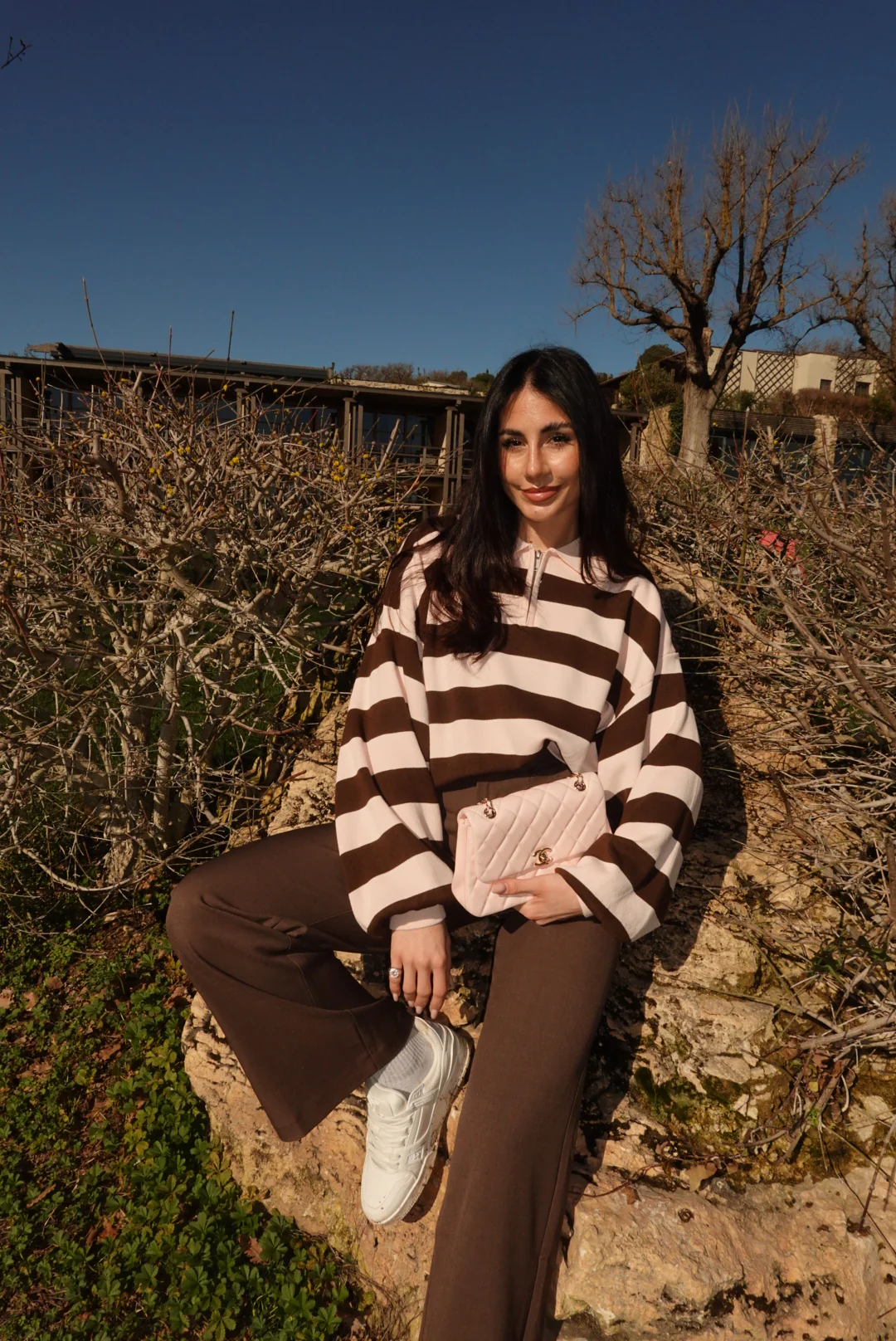 VS9002-36-PANTALONE PALAZZO BISTROT CHOCO - Image 3
