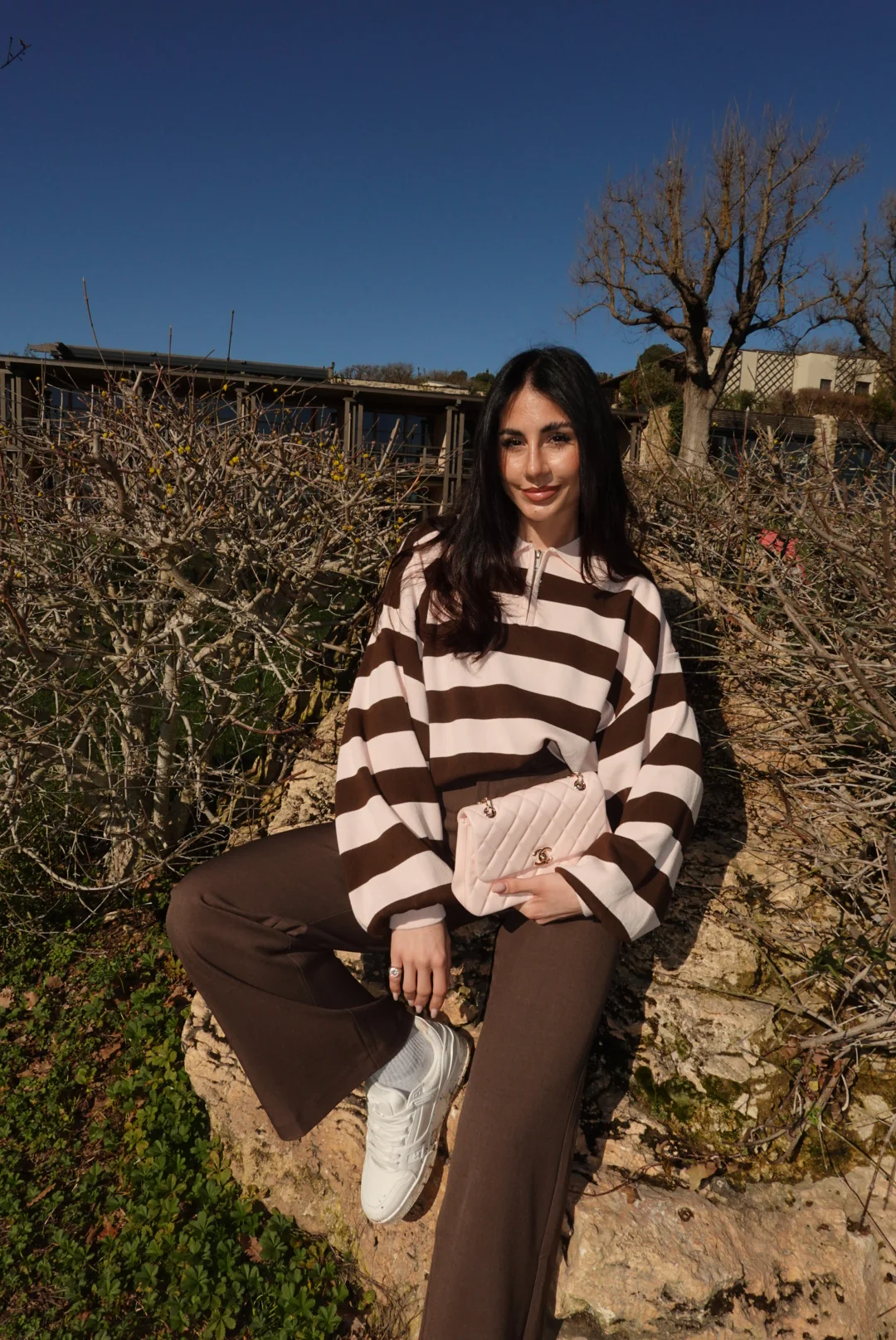 VS9002-36-PANTALONE PALAZZO BISTROT CHOCO - Image 4
