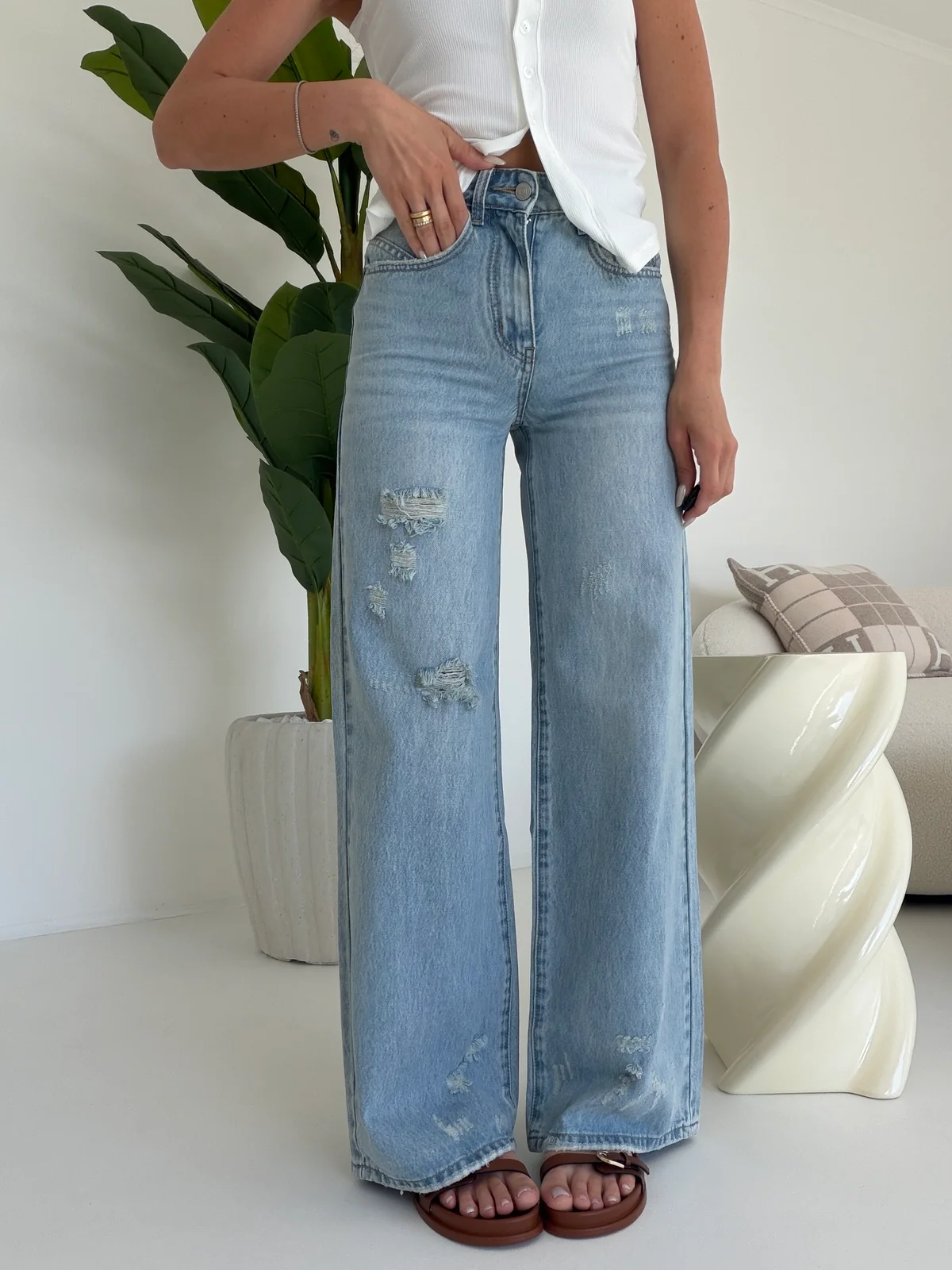 Y0526-JEANS PALAZZO ALEX