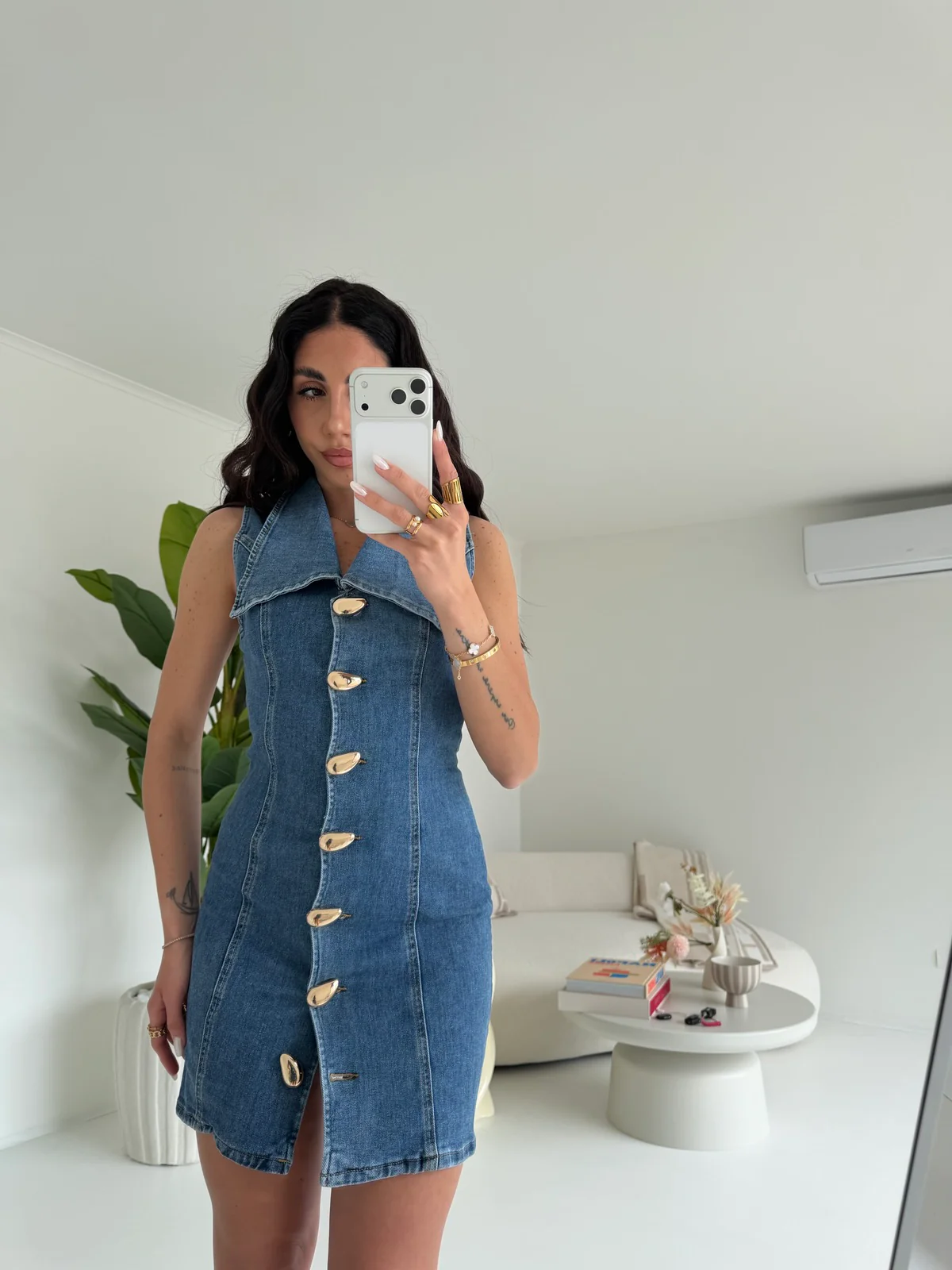 YX1099-MINI ABITO DENIM - Image 3